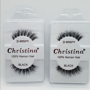2 Pairs Christina D-Wispy 100% Human Hair Lashes